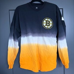 Fanatics Black and Gold Ombre Long Sleeve Top